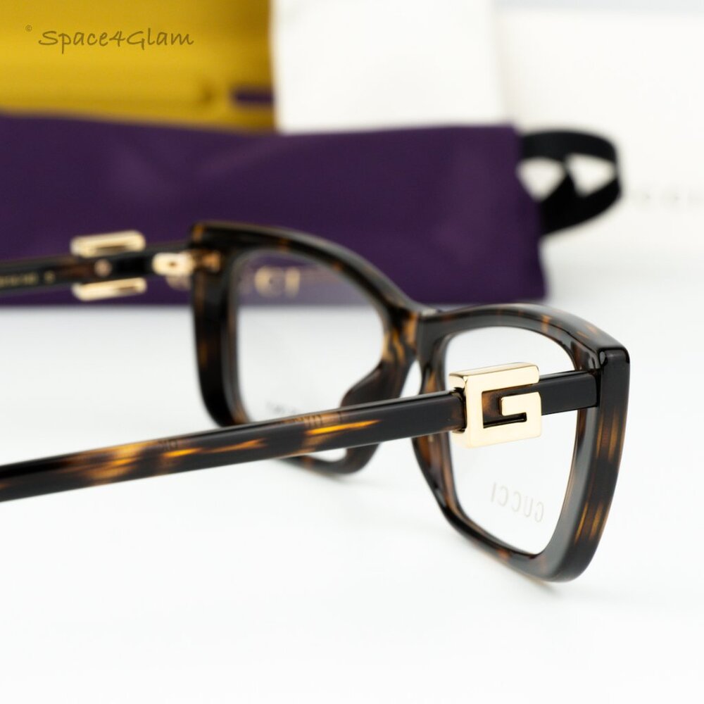 Gucci Women Eyeglasses Havana Demo Cat Eye GG1682O 003 BRAND NEW - Picture 4 of 9